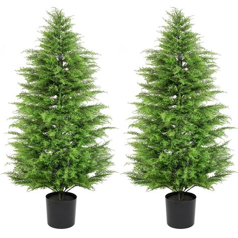 PRICES MAY VARY. Beautify Your House with Artificial Plant. Artificial topiary cedar can be widely used in wedding, party, balcony, porch, reception, backyard, living room, patio, office. Best gift choice for someone who likes greenery. Eco-friendly Material. The artificial tree is made of premium PVC material, non-toxic, waterproof, durable and UV protective. Used for both indoor and outdoor display. Easy to Care and No Assembly. Faux modern cedar trees are all artificial plants so there is no Backyard Living Room, Cedar Topiary, Patio Office, Topiary Tree, Artificial Topiary, Cedar Tree, Topiary Trees, Outdoor Display, Cedar Trees