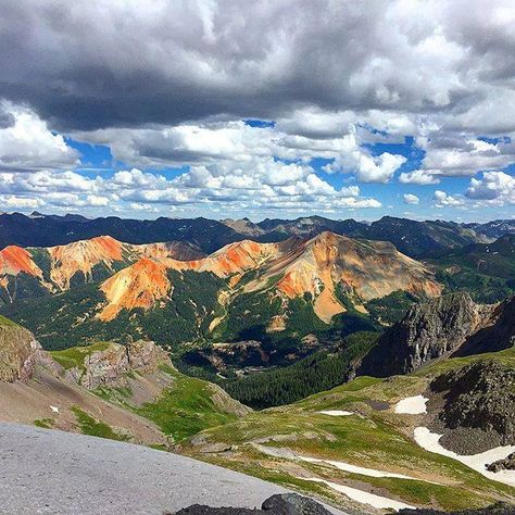 Imogene Pass in SW Colorado. www.ochomesbyjeff.com #jeffforhomesrichforloans #luxury #ilovecolorado Types Of Ecosystems, Colorado Wildflowers, Mountain Activities, I Will Be Back, Red Mountain, Durango Colorado, San Juan Mountains, Mountain Pass, Summer Destinations