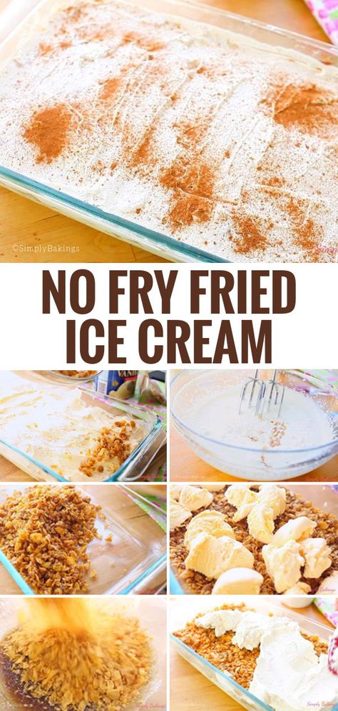 Easy Fried Ice Cream Recipe, Fried Ice Cream Dessert, Nutella Popsicles, Fried Ice Cream Recipe, Make Dessert, Pint Of Ice Cream, Easy Ice Cream Recipe, Ice Cream Scooper, Pumpkin Ice Cream