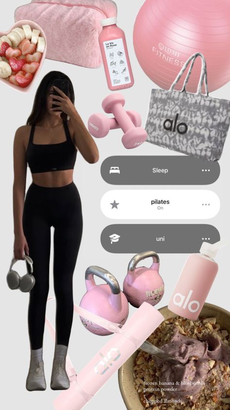 #pinkpilatesprincess #pilates #outfitinspo #workout #cleangirl Pilates Starter Pack, Princess Workout, Princess Pilates, Pilates Girl, Pink Pilates, Pilates Princess, Inspo Board, Princess Aesthetic, Workout Aesthetic