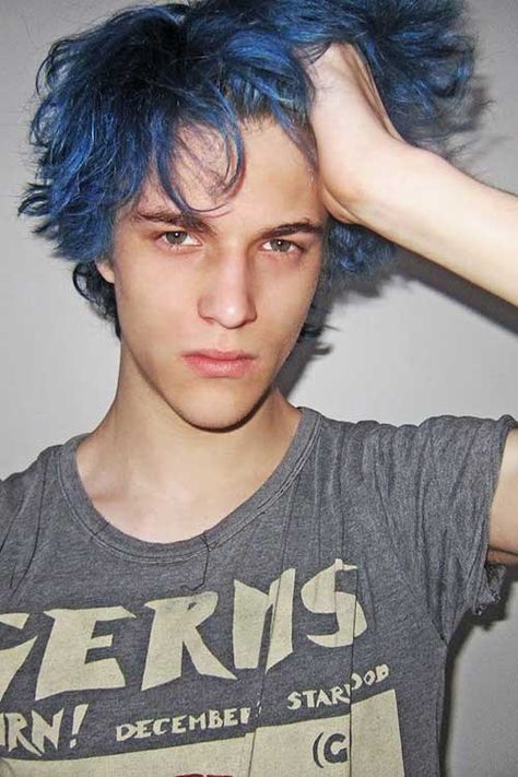 ocean tides. Blue Hair Boy, Green And Blue Hair, Boys Blue Hair, Mens Blue Hair, Dark Blue Hair, Mens Hair Colour, Hair Boy, Men Hair Color, Stimulate Hair Growth