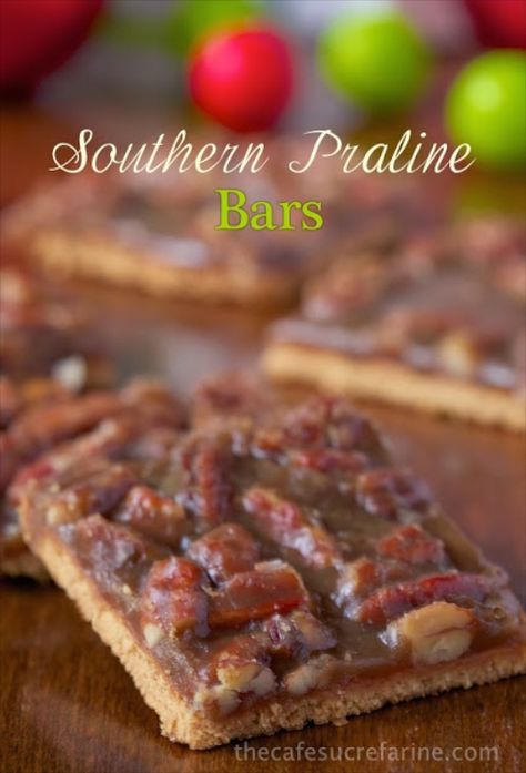 Southern Praline Bars - a super easy, super quick (but incredibly delicious) recipe that would make anyone (Southern or not!) smile and smack their lips!       #thanksgiving #givingthanks #happythanksgiving #family #friends #friendsgiving #holidays #holiday #holidaybaking #holidaycooking #holidayrecipes www.gmichaelsalon.com Praline Bars, Southern Praline, Butterfinger Cookies, Tap Dancing, Sweet Ideas, Yummy Sweets, Wedding Rehearsal, Cookie Desserts, Sweet Stuff