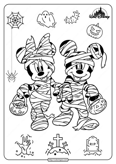 Disney Halloween Printables, Mickey Halloween Coloring Pages, Halloween Disney Coloring Pages, Mickey Mouse Halloween Coloring Pages, Halloween Free Coloring Pages, Disney Fall Coloring Pages, Halloween Colouring Printables Free, Disney Halloween Coloring Sheets, Halloween Colouring Printables