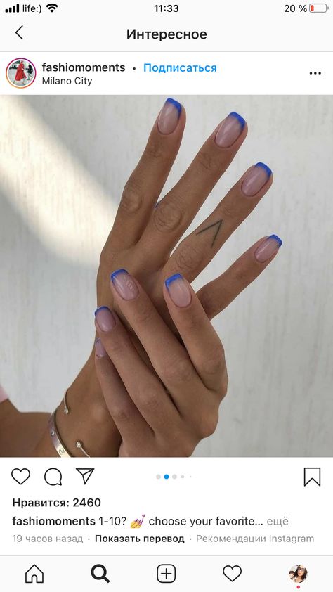 Squoval Acrylic Nails Summer, Short Squoval Acrylic Nails, Acrylic Nails Squoval, Nails Summer Blue, Cute Short Acrylic Nails, Squoval Acrylic Nails, Nails Coffin Short, Nails Squoval, Colored Nail Tips