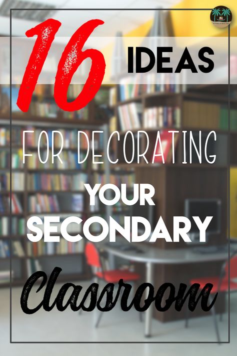 Sixteen secondary classroom decoration ideas from middle and high school teachers. Decorating middle and high school classrooms can be challenging, but with these tips, you're sure to find something new to add to your existing decor. Industrial Chic Classroom Decor, Classroom Decorations For High School, High School Wall Decor, Comfy High School Classroom, Middle School Room Decor, Hs Classroom Decor, Teacher Wall Ideas, High School Classroom Decor Ideas, Secondary Classroom Decor English