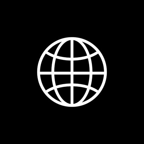 Logo Globe, Navy Federal, Jordan Belfort, World Logo, Icon Widget, Mobile App Icon, Globe Logo, Black App, Hollow Art