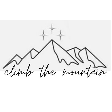 Climb The Mountain Tattoo, Climb The Mountain Acotar, Ramiel Mountain, Climb The Mountain, Sky Tattoos, Glass Tattoo, Cool Nature, Bookish Tattoos, Girls Tattoo