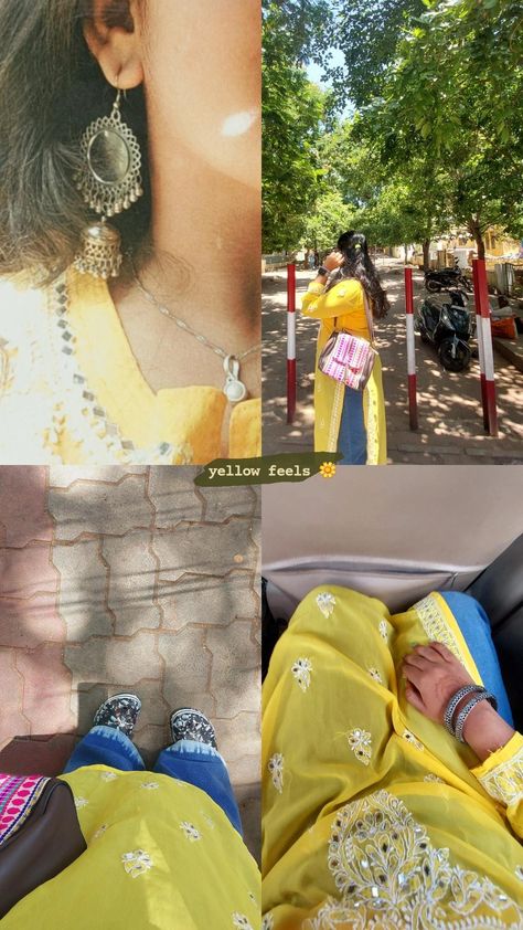 Kurti With Jhumka, Kurti Snapchat Story, Collage Kurti Outfit, Indian Ig Story, Kurti Aesthetic Captions, Poses For Pictures Instagram In Kurti, Kurti Asthetic Pics, Traditional Kurti Captions For Instagram, Pictures In Kurti