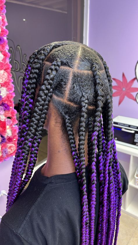 Ombre Boho Braids, Straight Back Braids, Jumbo Knotless, Plait Braid, Back Braid, Bella Beauty, Stitch Braids, Feed In Braid, Mens Braids