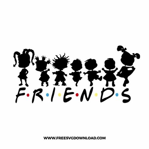 Free Cartoon Images, Rugrats Svg, Angelica Rugrats, Diy Shirt Printing, 80s Cartoon Characters, Free Cricut Images, Friends Svg, Projets Cricut, Cartoon Svg