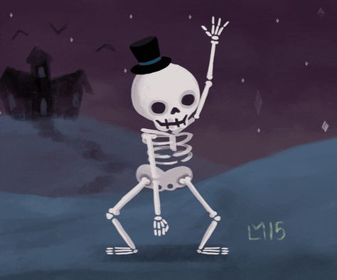 Friday Dance, Happy Halloween Pictures, Horror Vintage, Skeleton Dance, Halloween Gif, Dancing Gif, Funny Skeleton, A Skeleton, Skull Wallpaper