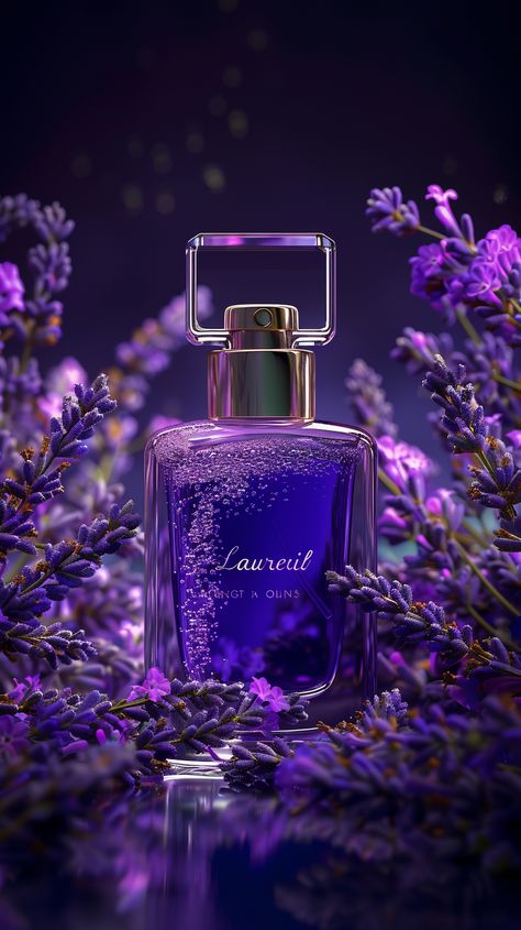 #LavenderOilPerfume #HyperrealisticPhoto #8kResolution #LavenderFlowers #LuxuryPerfume #TheCandie Perfume Wallpaper Iphone, Perfume Ads Creative, Perfume Poster, Kate Spade Perfume, Violet Perfume, Rosé Phone, Inspirational Digital Art, Violet Aesthetic, Perfume Bottle Design