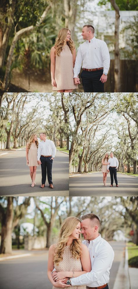 St Augustine Engagement Photos, Street Engagement Photos, St Augustine Fl, Old Oak Tree, Oak Trees, St Augustine, Photo Inspo, Engagement Photo, Engagement Session