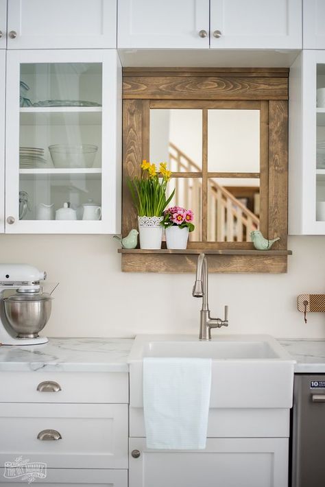 Light fixture above kitchen sink