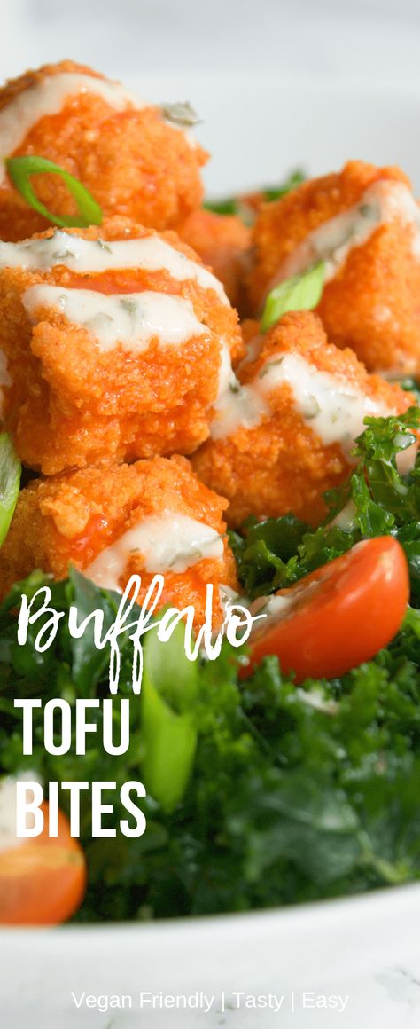 Buffalo Tofu Bites | I Can You Can Vegan I Can You Can Vegan Baked Buffalo Tofu Bites Crispy Buffalo Tofu, Tofu Bites, Recipe Tofu, Buffalo Tofu, Buffalo Bites, Tofu Recipes Vegan, Starch Solution, Vegan Baked, Vegan Tofu