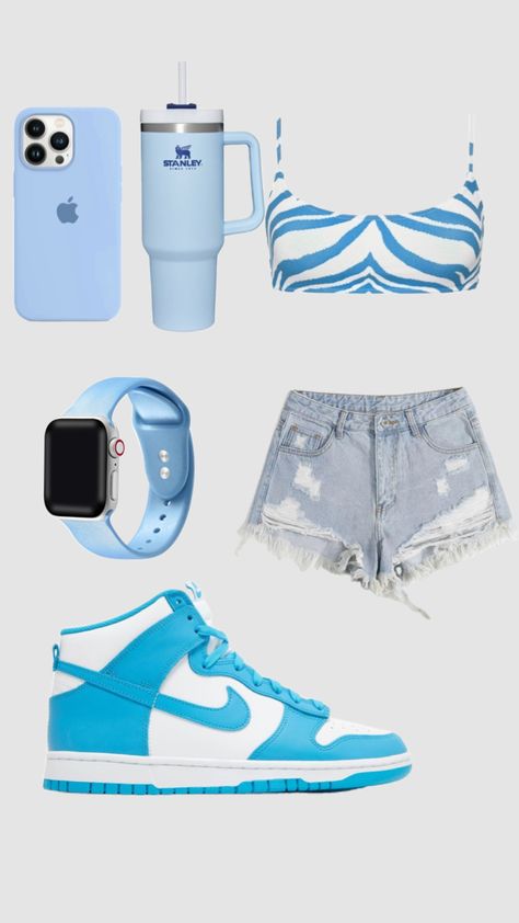 outfit#blue#inspo Obx Dr, Drip Fits, Kpop Stage, 26th Birthday, Cute Pants, Fame Dr, Cute Preppy Outfits, Cute Comfy Outfits, Themed Outfits