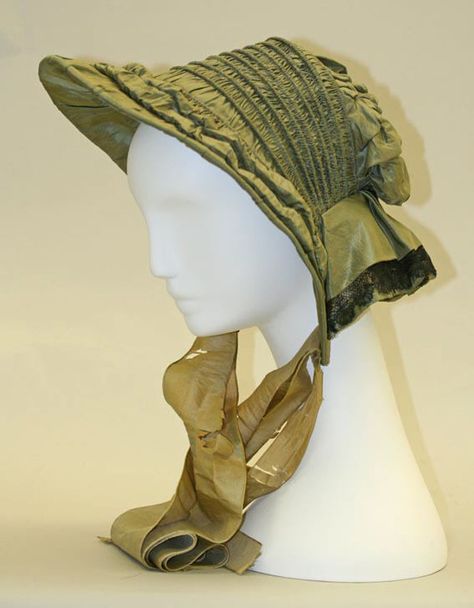 Poke bonnet. ca. 1860 Culture:American Medium:silk The Met Accession Number:11.60.238 Historic Museum, Poke Bonnet, Edwardian Hat, Historical Hats, Victorian Accessories, 1860 Fashion, Victorian Hats, Antique Hats, Bonnet Hat