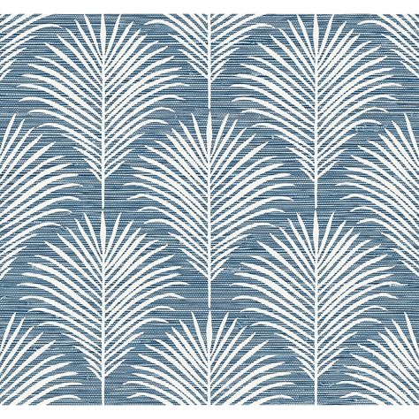 Modern Coastal Wallpaper, Coastal Peel And Stick Wallpaper, Hawaii Wallpaper, Coastal Wallpaper, Palm Wallpaper, Coastal Bathrooms, Florida House, Coastal Blue, Bathroom Wallpaper