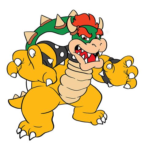 King Koopa, Easy Cartoon Drawings, Easy Drawing Tutorial, Super Mario Art, Mario Art, Beauty Art Drawings, Drawing Tutorial Easy, Mario Brothers, Guided Drawing