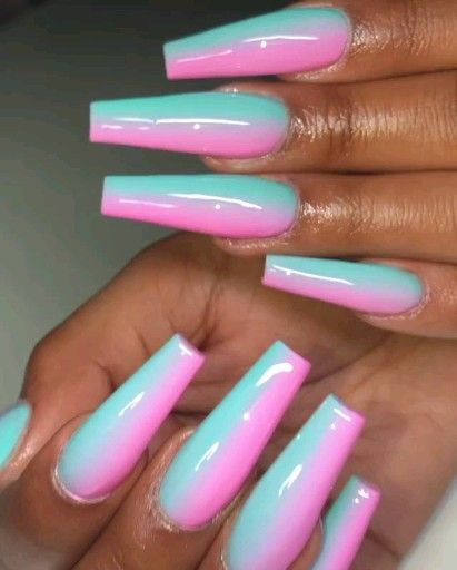 @LynnePostedThat ✨ [Video] | Cotton candy nails, Artificial nails, Gender reveal nails Baby Gender Reveal Nails, Gender Nails, Nails Gender Reveal, Gender Reveal Nails Ideas, Reveal Nails, Ratchet Nails, Nails Multicolor, Gender Reveal Nails, Cotton Candy Nails