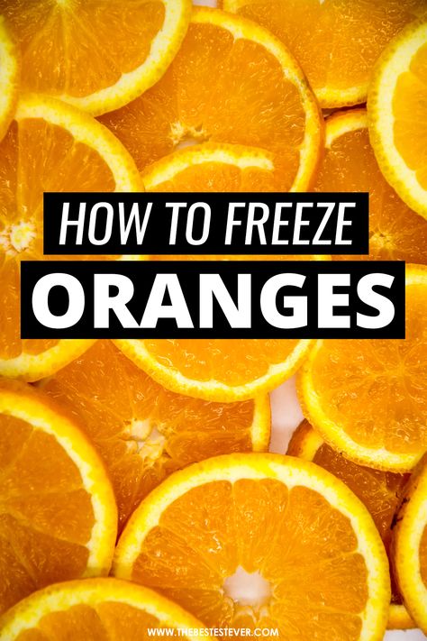 Storing Oranges, Freezing Oranges, Orange Freeze Recipe, Freeze Oranges, Frozen Oranges, How To Store Oranges, Freeze Vegetables, Mini Orchard, Freeze Fruit