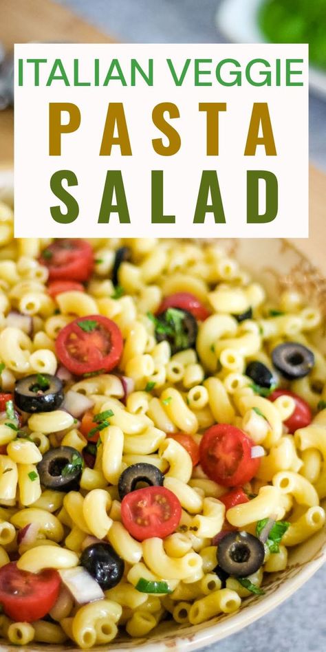 This Italian veggie pasta salad, made without mayo and optionally without oil, features a medley of flavorful vegetables, making it a perfect dish for summer gatherings. Macaroni Salad Without Mayo, Italian Veggie Pasta, No Mayo Pasta Salad, Pasta Salad No Mayo, Vegan Macaroni Salad, Meatless Pasta, Veggie Pasta Salad, Vegan Pasta Salad, Healthy Pasta Salad