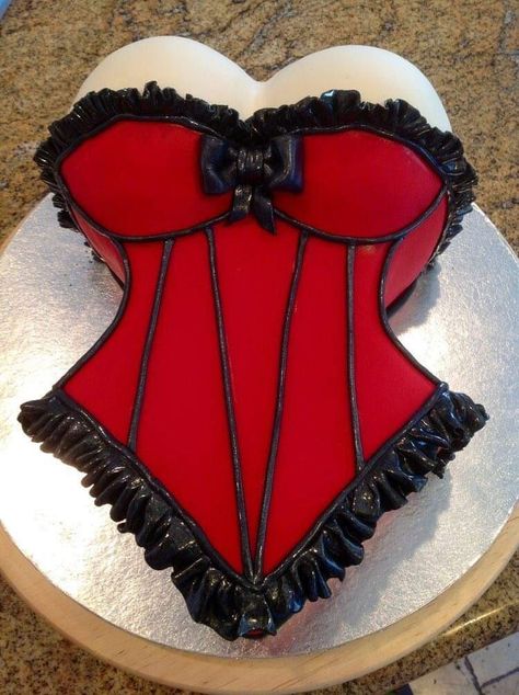 Burlesque Cake, Lingerie Cake, Bachelor Party Cakes, Corset Cake, Bachelor Cake, Bachelorette Cookies, Red Birthday Cakes, Bachelorette Cake, Inside Cake