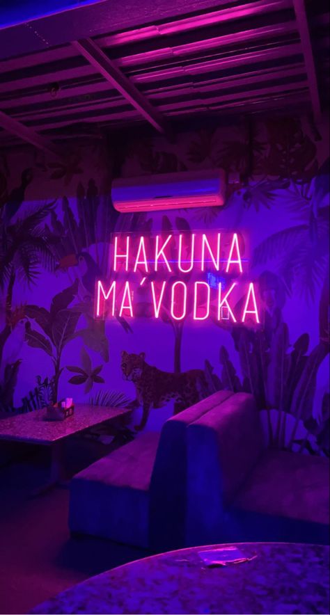 Hakuna Ma Vodka, Neon Sign Aesthetic, Sign Aesthetic, Neon Sign, Vodka, Neon Signs, Neon, Quick Saves