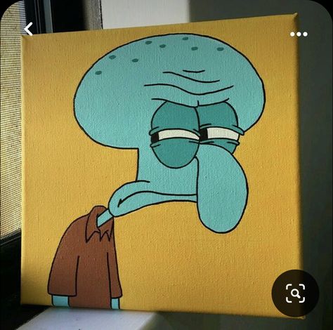 Spongebob Mini Canvas, Spongebob Canvas Painting, Spongebob Canvas, Spongebob Painting, Disney Canvas Art, Kids Canvas Art, Posca Art, Arte Van Gogh, Small Canvas Paintings