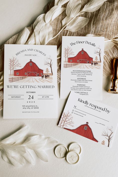 🌾 Introducing our complete Barn Wedding Stationery Set – an ode to rustic elegance and country charm! Crafted with a genuine barn and country theme, this set serves as the perfect suite to announce your love story. From the initial invitation, the anticipatory Save The Date, the convenient RSVP, to the detailed informational card, every piece captures the heart of a countryside romance. Designed to ease your wedding planning as cohesive pieces set the tone for an idyllic barn wedding. 💌🍂🚜🌼 Couples Embracing, Barn Wedding Invitations, Country Romance, Wedding Stationery Suite, Country Theme, Country Wedding Invitations, Country Charm, Rustic Barn, Wedding Stationary