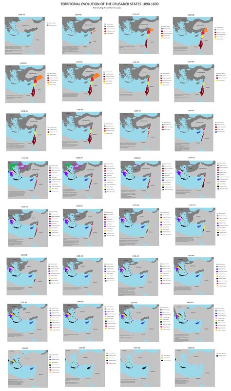 Territorial Evolution of the Crusader State 1090-1600. The Crusades History, Crusader States, U.s. Map 50 States, Dragons Of Stormwreck Isle Map, Flow Chart, State Map, Crusades, Middle Ages, Social Studies