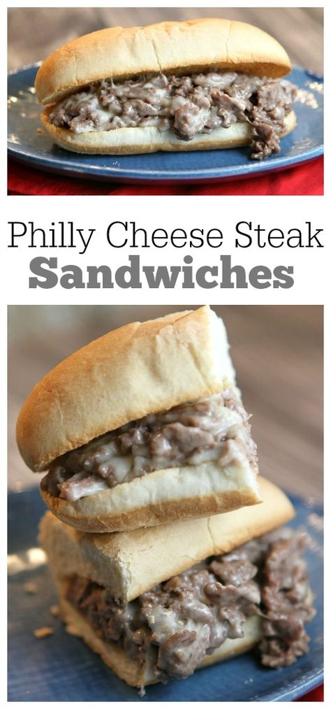 Philly Cheese Steak Sandwiches: an authentic recipe you can make at home! Philly Cheese Steak Sandwich Recipe, Cheese Steak Sandwich Recipe, Philly Cheese Steak Sandwich, Steak Sandwich Recipes, Steak Sandwiches, Cheese Steak Sandwich, Philly Cheese, Cheese Steak, Steak Fajitas