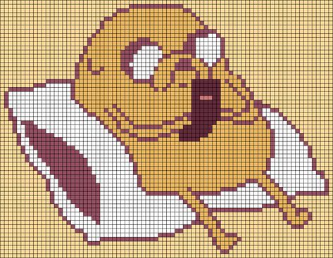 Alpha Patterns Adventure Time, Adventure Time Tapestry Crochet, Adventure Time Grid Pattern, Adventure Time Pixel Art Grid, Kawaii Alpha Pattern, Kirby Alpha Pattern, Adventure Time Alpha Pattern, Pixel Crochet Pattern Charts Easy, Bobs Burgers Crochet