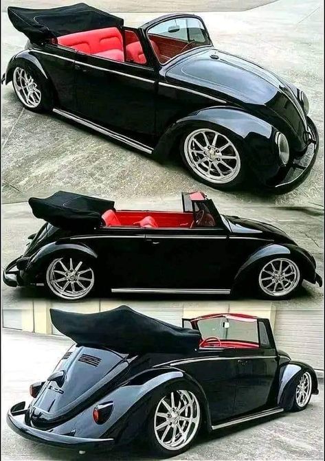 Vw Bug Convertible, Custom Vw Bug, Vintage Volkswagen Bus, Vw Wagon, Modded Cars, Volkswagen Beetle Vintage, Vw Super Beetle, Vw Sedan, Vintage Vw Bus