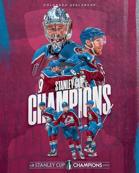 An official #StanleyCup Champions photo of the Colorado Avalanche via #Twitter. Sports Design Inspiration, Stanley Cup Champions, Sports Logos, Sports Graphic Design, Colorado Avalanche, Colorado Rockies, Popular Artists, Stanley Cup, Denver Colorado