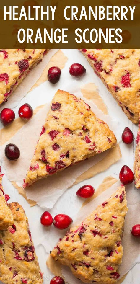 Scones Recipe Healthy, Scones Cranberry, Orange Scones Recipe, Cranberry Orange Scones, Gluten Free Scones, Cranberry Scones, Orange Scones, Cranberry Recipes, Fresh Cherries