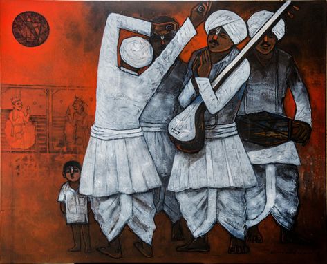 Spiritual Aesthetics, Dance Artwork, Composition Painting, Contemporary Folk Art, Modern Art Canvas Painting, Indian Art Gallery, Beautiful Abstract Art, Music Drawings, Indian Painting