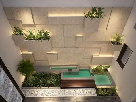 Beautiful Outdoor Vertical Garden Ideas | Vertical Garden Wall Decor Garden Wall Cladding, Wall Cladding Interior, Vertikal Garden, Kolam Koi, Taman Air, Feature Wall Design, Vertical Garden Indoor, Landscape Designer, Long Walls