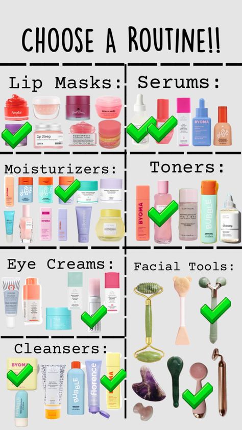 #skincare #routine #aesthetic #trendy #trends #foryou #choose #chooseyourskincare Sephora Gift Ideas, Skincare Routine Aesthetic, Routine Aesthetic, Prom Makeup Looks, Sephora Skin Care, Diy Skin Care Recipes, Facial Skin Care Routine, Beauty Hacks Video, Skin Care Recipes