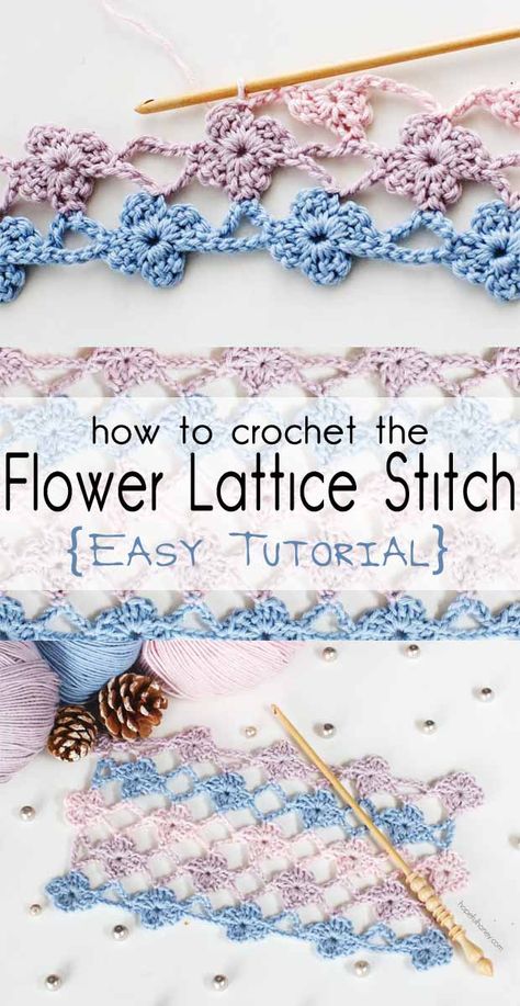 Easy Crochet Lace Pattern, Flower Stitch Crochet, Lace Crochet Stitches, Crochet Boot Cuffs Free Pattern, Crochet Flower Lace, Crochet Lace Flower, Crochet Quilts, Crafting Witch, Lap Afghan