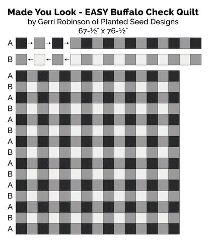 Made You Look! NO CUT Easy Buffalo Check Quilt – Planted Seed Designs Buffalo Check Quilt Pattern, Buffalo Plaid Quilt Patterns Free, Buffalo Plaid Quilt Pattern, Plaid Quilt Patterns Free, Gingham Quilt Pattern Free, Checkered Quilt Pattern, Checker Quilt, Gingham Quilts, Plaid Quilt Pattern