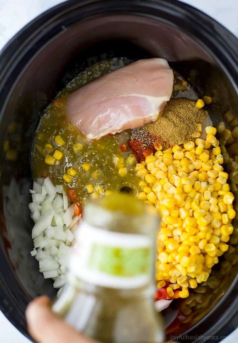 White Bean Chicken Chili Crockpot, Roasted Jalapenos, Chili White Chicken, Chicken Chili White, White Bean Chicken Chili Recipe, White Chicken Chili Recipe Crockpot, Chili White, Chili Crockpot, White Chicken Chili Slow Cooker