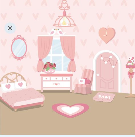 Valentines Room, Finch App, Finch Bird House, Seasonal Room, Tree Town, House App, Bird App, Finches Bird, Cute Room Ideas