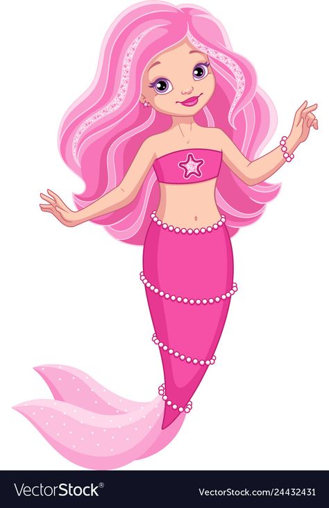 Mermaid Royalty, Cartoon Mermaid, Mermaid Vector, Mermaid Cartoon, Mermaid Images, Kids Cartoon Characters, Mermaid Wallpapers, Mermaid Pink, Drawing Lessons For Kids