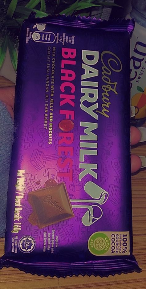 Cadbury ~ Black forest 💟❣️🌲 Cadbury Packaging, Coklat Cadbury, Daily Milk, Christmas Money, Girly Images, Food Obsession, Black Forest, Christmas List, Chocolates