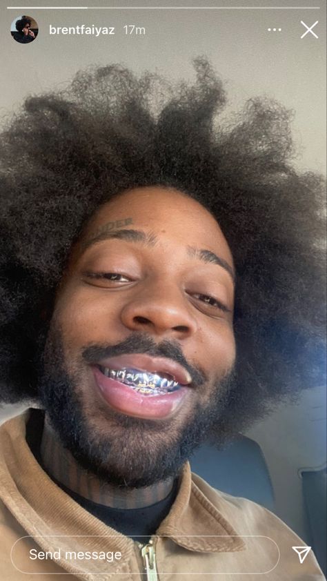 Baby Brent, Penthouse View, Grillz Teeth, Christopher Wood, Curly Hair Fade, Brent Faiyaz, Anime Wall, Cornrow Hairstyles, Best Rapper