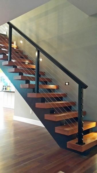 Iron Stairs, Stairs Railing, درج السلم, Interior Stair Railing, Rustic Stairs, Modern Stair Railing, Staircase Design Modern, Staircase Railing Design, Stairs Design Interior