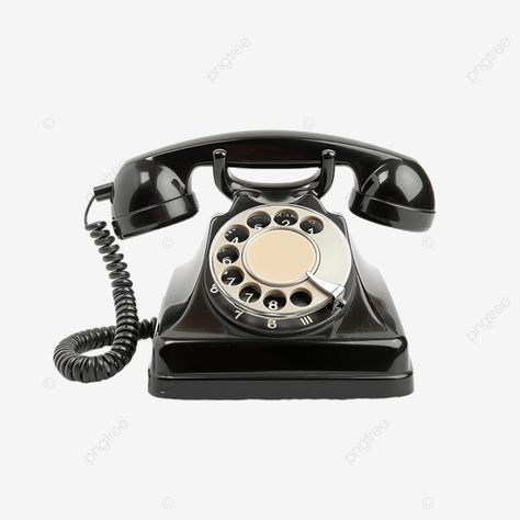 black telephone isolated on transparent background Black Telephone, Phone Png, Old Telephone, Retro Telephone, Ghost Story, Background Transparent, Retro Phone, Ad Background, Old Phone