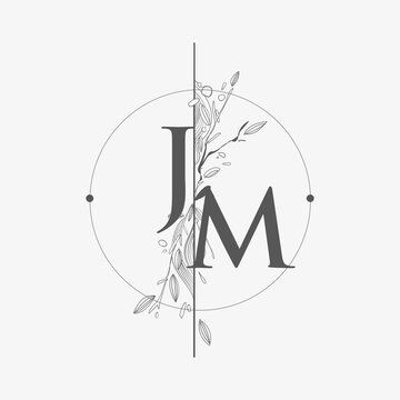 M And J Tattoo, Interior Design Logo Inspiration, Initials Logo Monograms, Wedding Initials Logo, Wedding Logo Monogram, Wedding Logo Design, Flower Graphic Design, Initial Tattoo, Tattoo Lettering Fonts