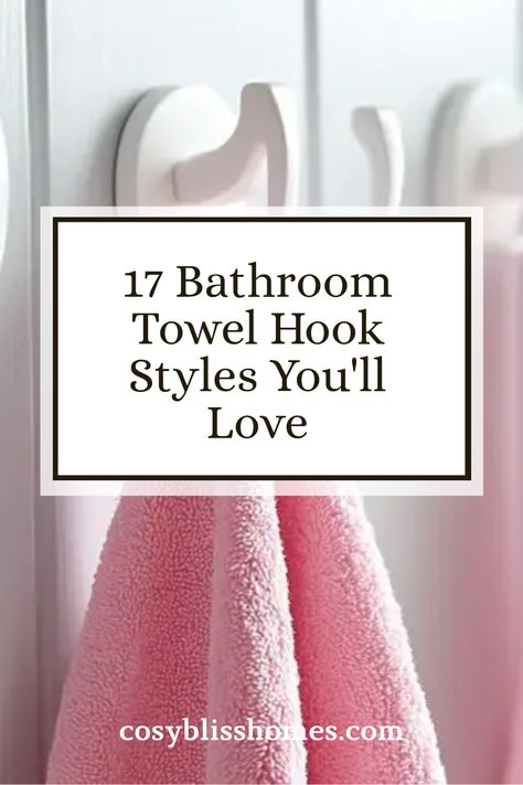 Looking to spruce up your bathroom's storage and style? Check out our handpicked 17 perfect bathroom towel hook ideas ranging from chic modern designs to charming vintage touches. Whether you prefer sleek stainless steel, boho-inspired macrame, or inviting rustic wood options, there’s something here for everyone. Simplify your towel storage while adding a splash of personality to your space! Don't miss the chance to discover tips on adhesive hooks that can be easily applied to any wall without damaging the surface. Your bathroom deserves this! Ideas For Towels In Small Bathroom, Bathroom Towel Hook Wall, Diy Hooks For Hanging Towels, Towel Bar Placement In Small Bathroom, Bathroom Hangers Ideas, Robe Hooks Bathroom Placement, Powder Room Towel Holder Ideas, Hand Towel Placement Bathroom, Towel Hooks In Bathroom Small Spaces